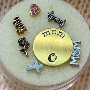 Origami Owl Floating Charm lot Of 7 Mothers Day Mom